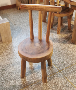 原木全香樟木根雕凳子靠背椅子换鞋凳餐凳餐椅创意花架民宿侘寂风