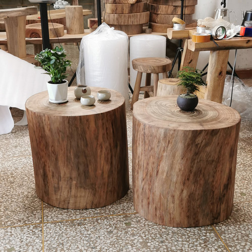 香樟木木墩子茶几凳子换鞋