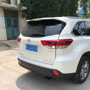 不锈钢排气管尾气罩汽车装 汉兰达尾喉专用改装 饰 21款 适用丰田09