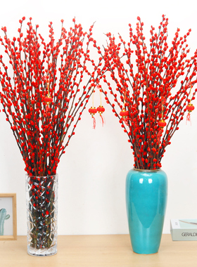 鲜枝银柳彩色真花年宵花干枝银柳冬季花卉室内耐寒干花可水养植物