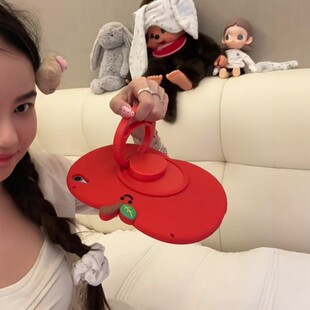 7硅胶保护壳平板11寸5 iPadAir6 6代mini6 iPadPro保护套新款 可爱jellycat红苹果360支架适用苹果ipad112025版