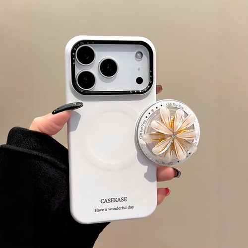 韩国ins高级感小众珍珠宝石磁吸支架适用iPhone17promax手机壳苹果15pro新款14网红超火13女款16菲林硬保护套