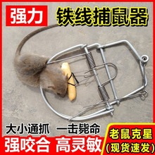 老鼠夹子万能扑捉抓逮捕鼠器家用连续全自动高效灭鼠神器强力