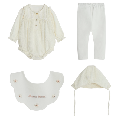 巧克力童装包屁衣四件套装