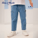 tartineetchocolat法国巧克力童装 男童简约直筒牛仔裤 25夏季 新品
