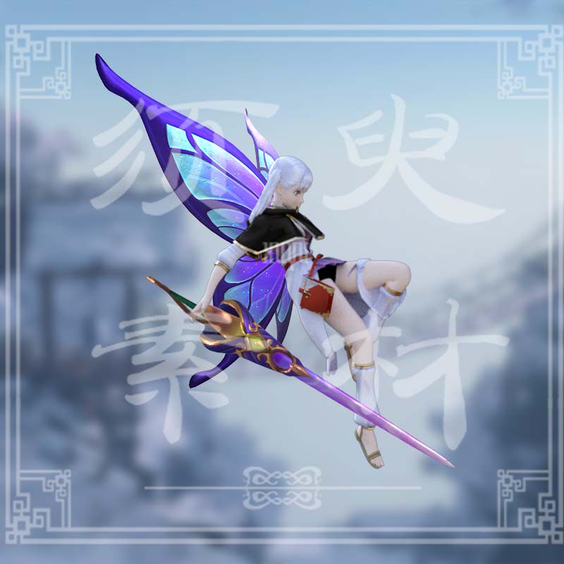 LOL英雄联盟菲奥娜无双剑姬仙子之庭cosplay后期免抠合成png素材