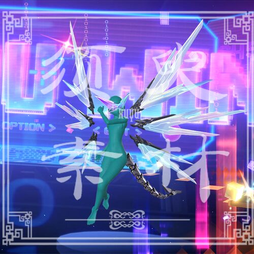 崩坏星穹铁道银狼999翅膀特效cosplay后期合成PNG+psd素材图包