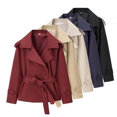 Katch Me Chic Women's Commuter Notch Lapel Double Breasted