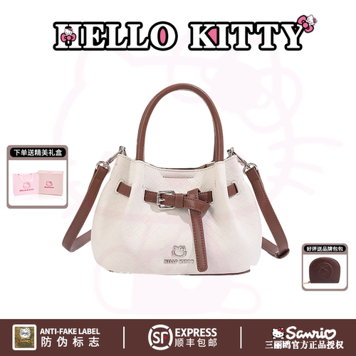 HelloKitty三丽鸥凯蒂猫手提时尚小方女包包轻奢斜挎手提单肩包