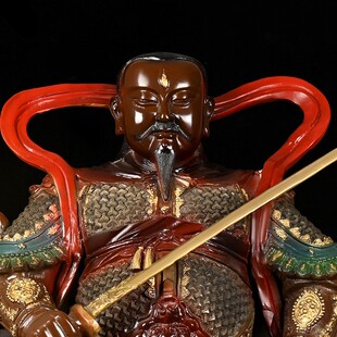 玄武大帝黄铜玄天上帝武当山祖师爷家用客厅供奉神像真武大帝摆件