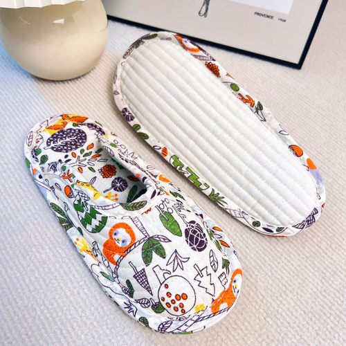 居家防滑布底鞋套静音拖鞋