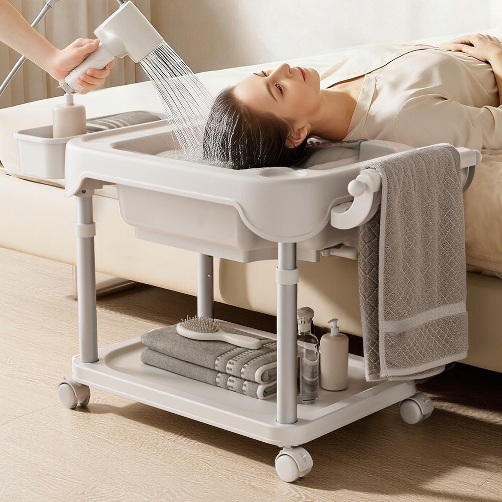 日本进口洗头盆卧床病人平躺式月子孕产妇躺着洗发老年人洗头神器