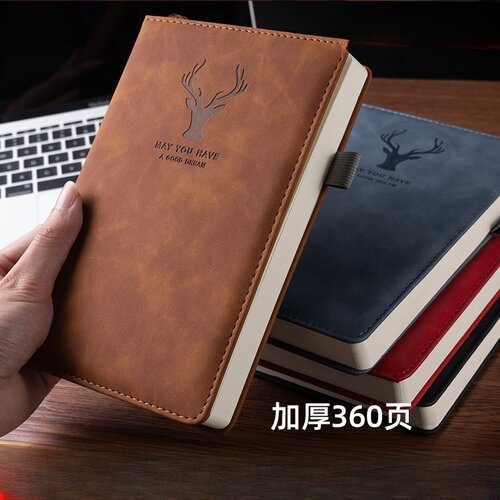 A5软皮加厚可印logo会议记事本