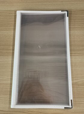 定制白色透明菜谱A4两页菜谱