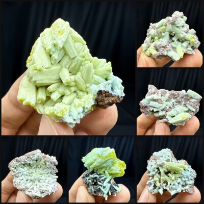 广西水磷铝铅矿天然矿物晶体矿石