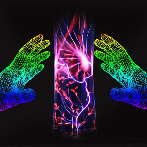 声控小蛮腰节日礼物魔灯闪电柱