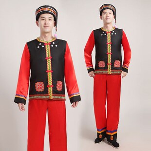 优选新款彝族舞蹈k服装成人女土家族表演百褶裙苗族黎族少数民族