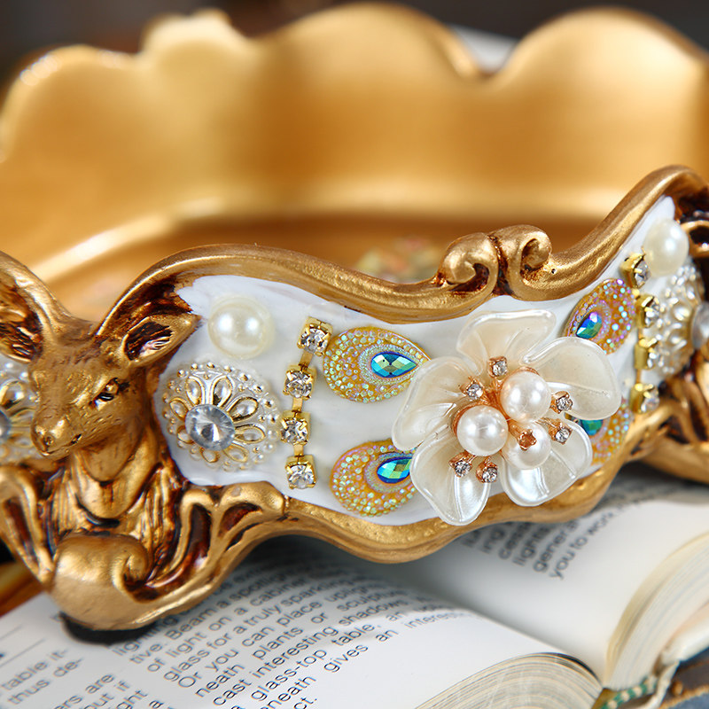 优选欧式烟灰缸奢华客厅高档家用创意酒店KTV样板V房装饰茶几烟缸