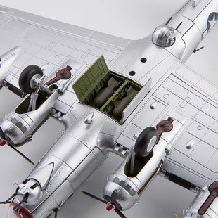 优选轰炸机B17空中堡垒1 200精密仿真飞L机合金模型成品军事收藏