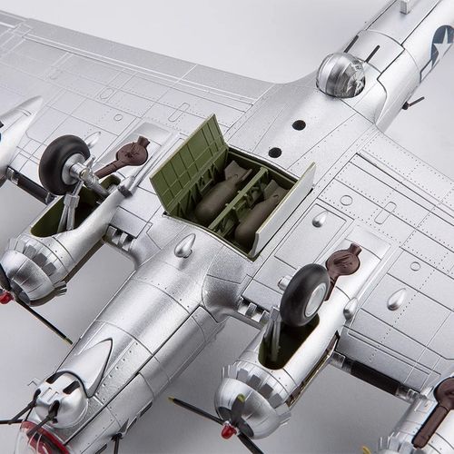 优选轰炸机B17空中堡垒1/200精密仿真飞L机合金模型成品军事收藏