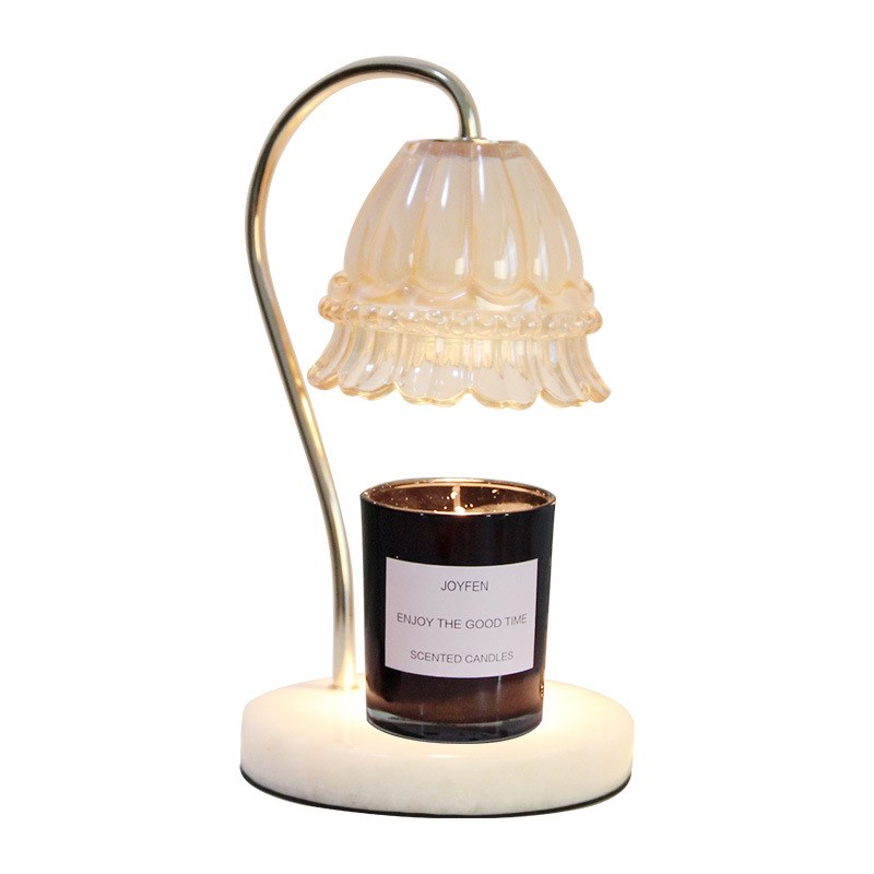 新款香薰融蜡灯浪漫欧式大理石融烛灯室内台灯香薰蜡烛Y调光灯融