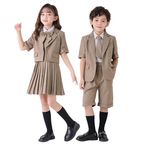 新品六一儿e童演出服装小学生大合唱团英伦班服幼儿园毕业照朗诵