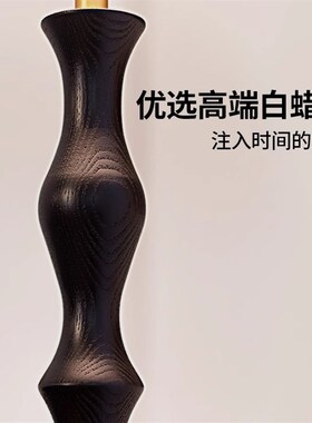 优选米洛vintage中古u风落地灯客厅沙发旁装饰灯新款复古实木氛围