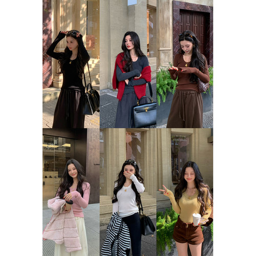 11/11 10AM  MINI STUDIO徐琳秋冬舒适感圆领修身100羊毛打底上衣