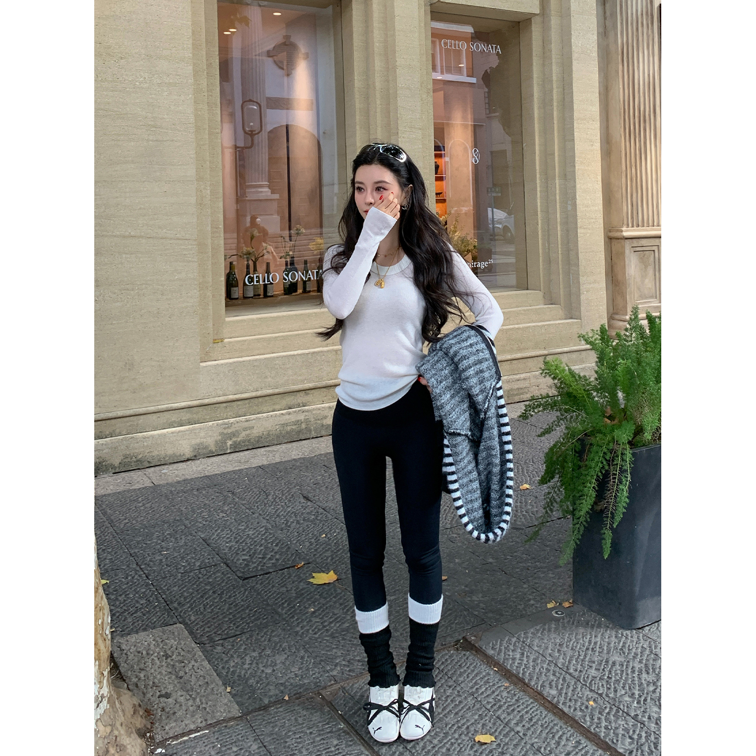 11/11 10AM徐琳「云感瑜伽」无尴尬线塑形加厚款leggings瑜伽裤