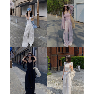 MINI STUDIO徐琳「时髦态度」双层立体感尼龙工装降落伞裤