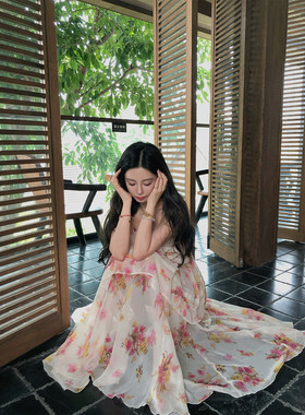 5/11 10AM 徐琳「春日花影」法式温柔碎花雪纺吊带度假两件套