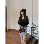 套装 MINI 甜辣双曲花边背心 开衫 STUDIO徐琳「温柔调性」修身 短款