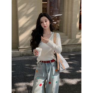 12/23 10AM 徐琳「冬日伴侣」蕾丝拼接小心机镂空绵羊毛混纺上衣