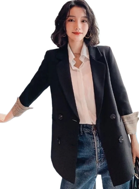 2024秋季Chic小西装外套女韩版宽松英伦风网红名媛西服气质上衣