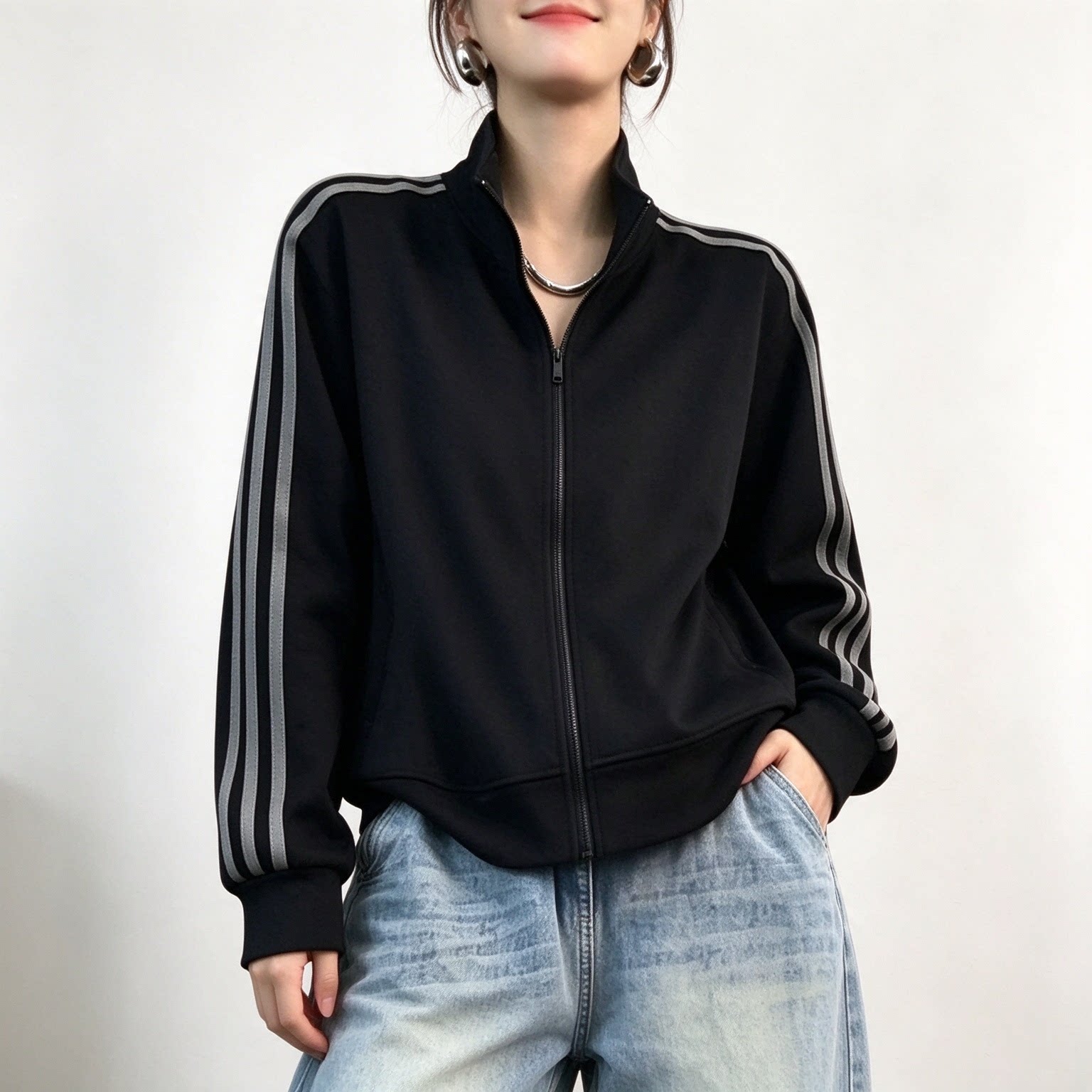 百搭时尚棒球服外套女装秋冬季新款开衫卫衣休闲宽松短款运动上衣