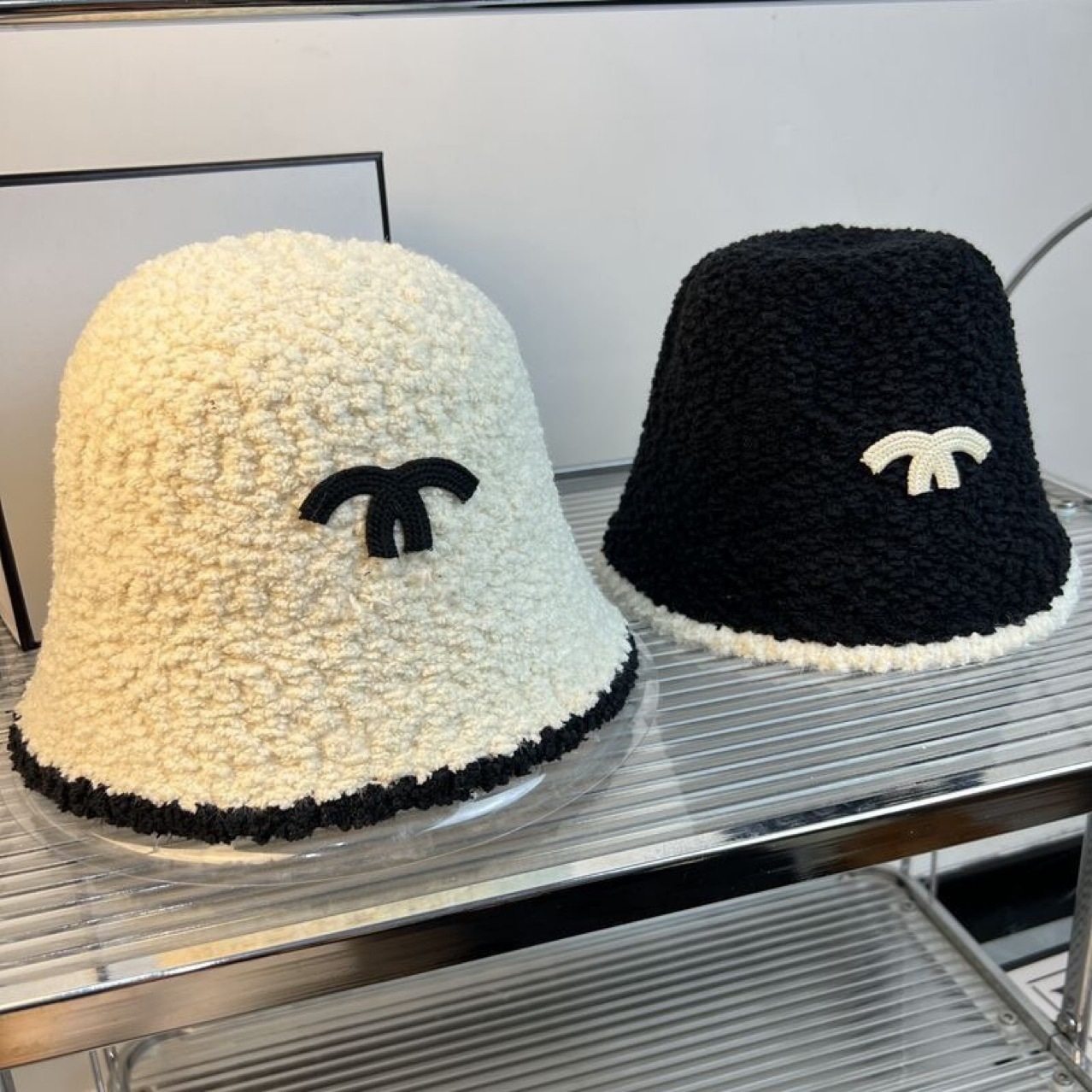 ins小香风中古毛绒圈圈C渔夫