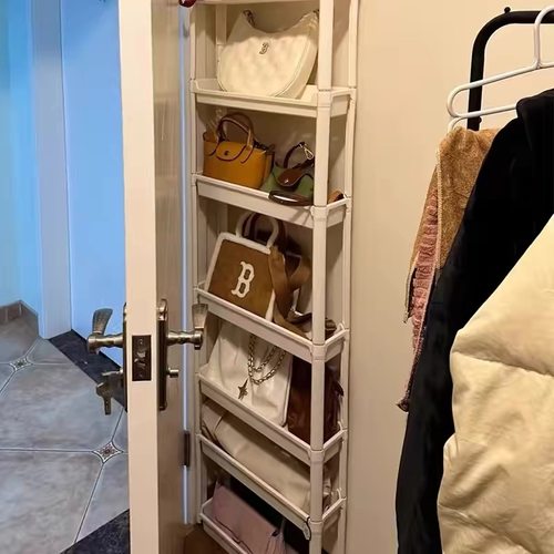 门后置物架包包收纳挂包展示