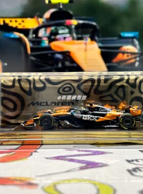 Minichamps 1:64 迈凯伦F1 MCL39诺里斯2025世界冠军季后测试限定