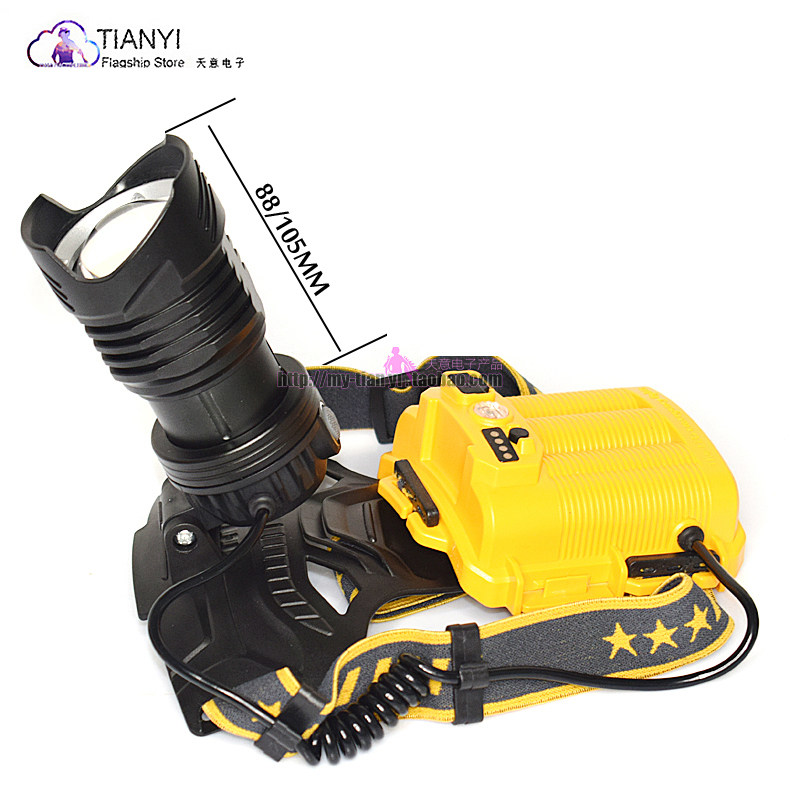 大功率200w强光p70超亮头戴头灯 usb充电18650电池头戴式夜钓鱼灯