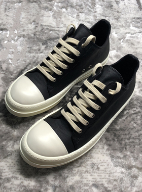 CD出品16FW暗黑先锋RO复线低帮黑白油蜡布面情侣鞋TPU底