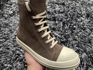 CD出品 22FW暗黑先锋RO主线TPU底高帮系带棕色麂皮情侣百搭休闲鞋