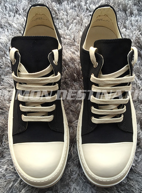 CD出品17SS暗黑先锋RO复线低帮黑色缎面复合布情侣鞋TPU底