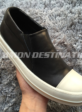 CD出品暗黑先锋RO主线经典小牛皮Slip On 一脚蹬男女套脚情侣百搭