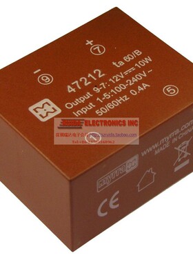 MYRRA 47212 12V 10W 0.4A 原装进口稳压电源整流 隔离变压器