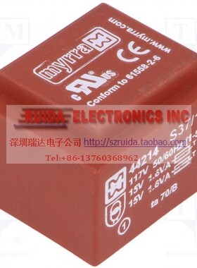 MYRRA 44214 3.2VA 2x15V 原装进口稳压电源整流 隔离变压器