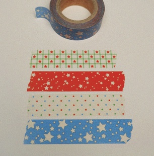 【至橘】韩产 fruitfries合集星星兔子胶带盐系手帐装饰素材分装