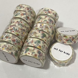 kid水彩点百搭和纸胶带分装 for 日本mt 手帐福袋 至橘小铺