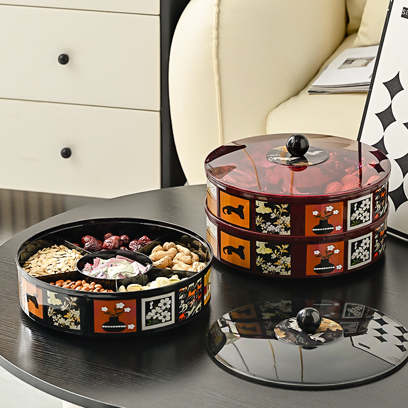 中古风果盘干果盘2025新款客厅茶几家用高端精致高颜值坚果摆放盘,餐饮具,果盆/果盘/果篮,淘宝优惠券,粉丝福利购,淘宝优惠卷