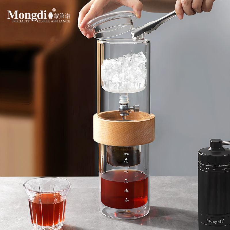 Mongdio冰滴壶玻璃冰滴咖啡壶冷萃壶大容量家用滴漏咖啡过滤器具