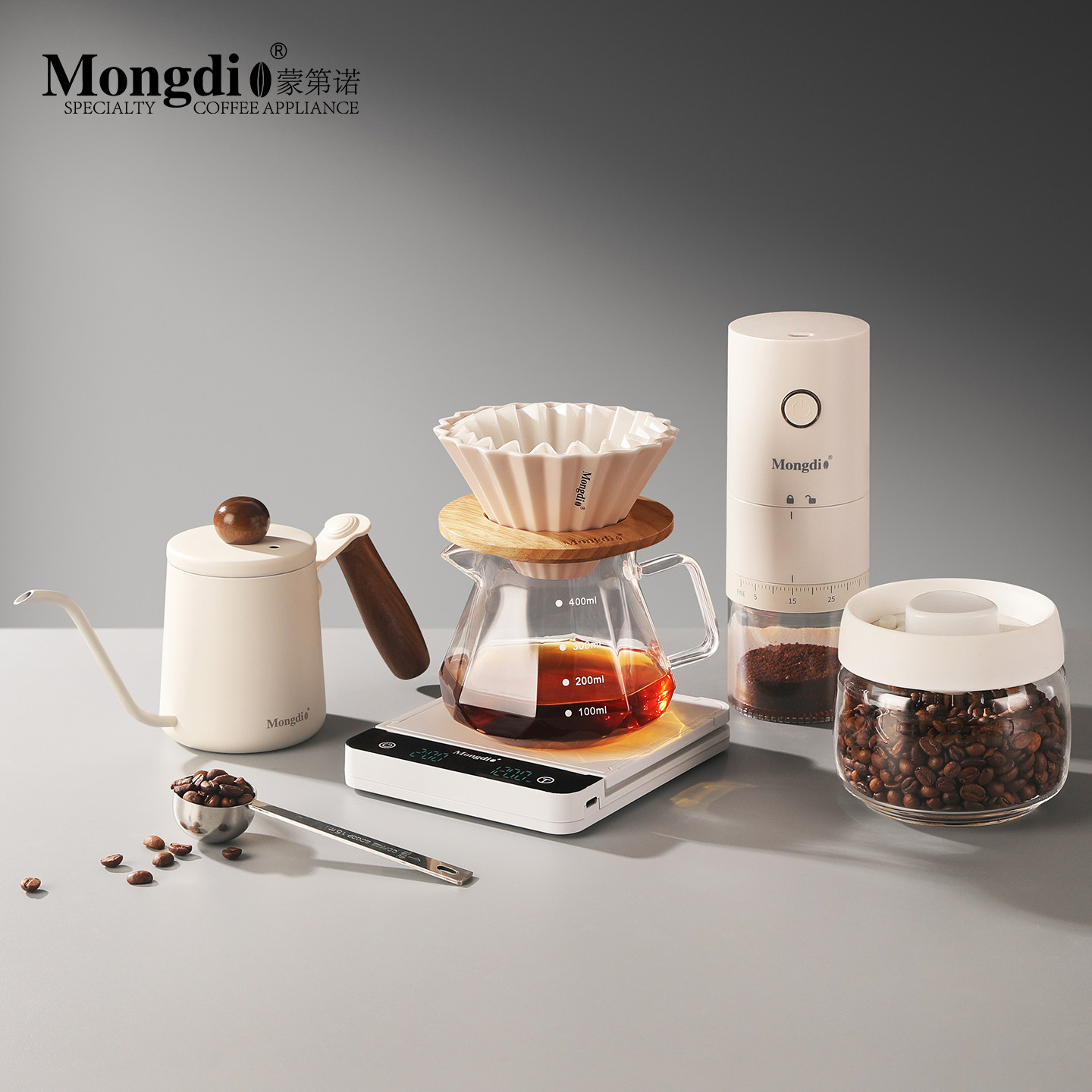 Mongdio手冲咖啡壶套装手冲壶咖啡滤杯陶瓷过滤杯咖啡器具分享壶图片